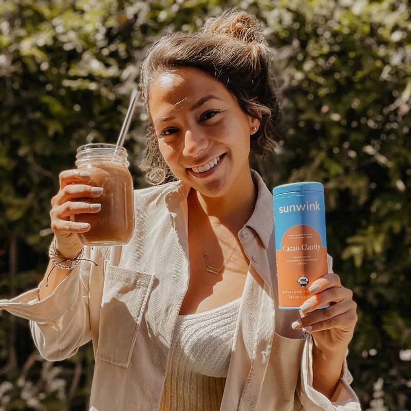 slide 3 of 9, Sunwink Cacao Clarity Vegan Superfood Mix - 4.2oz, 4.2 oz