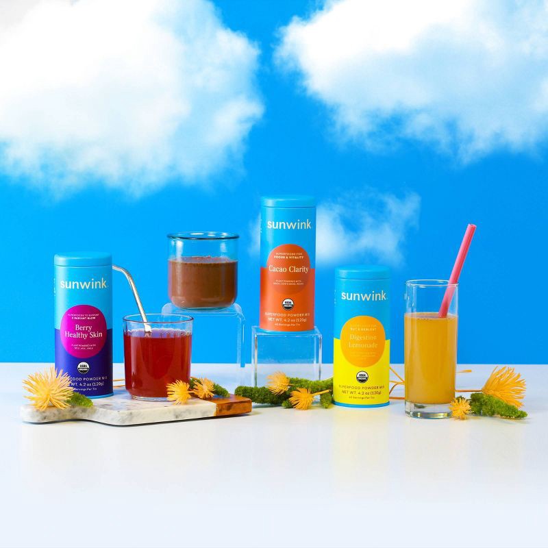 slide 5 of 9, Sunwink Cacao Clarity Vegan Superfood Mix - 4.2oz, 4.2 oz