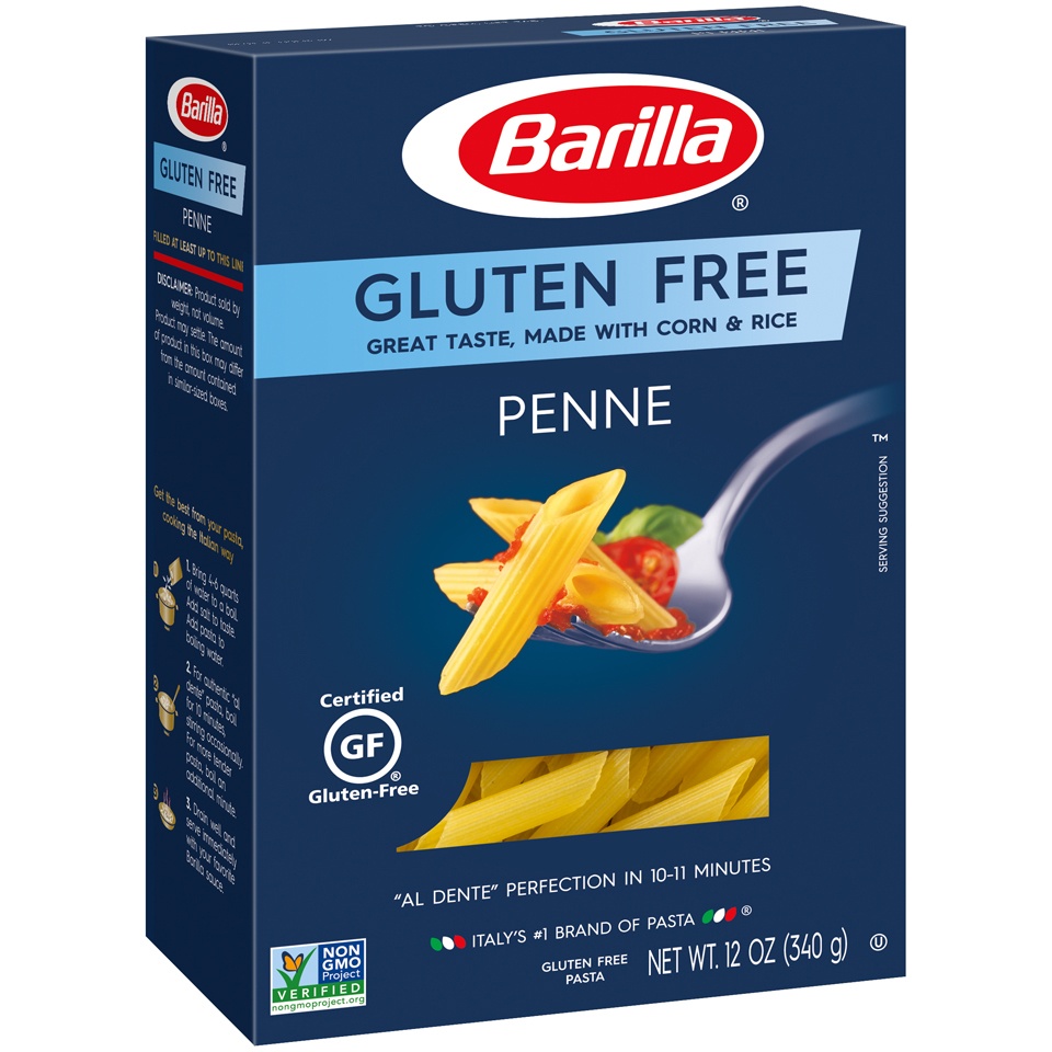 slide 2 of 8, Barilla Gluten Free Penne , 12 oz