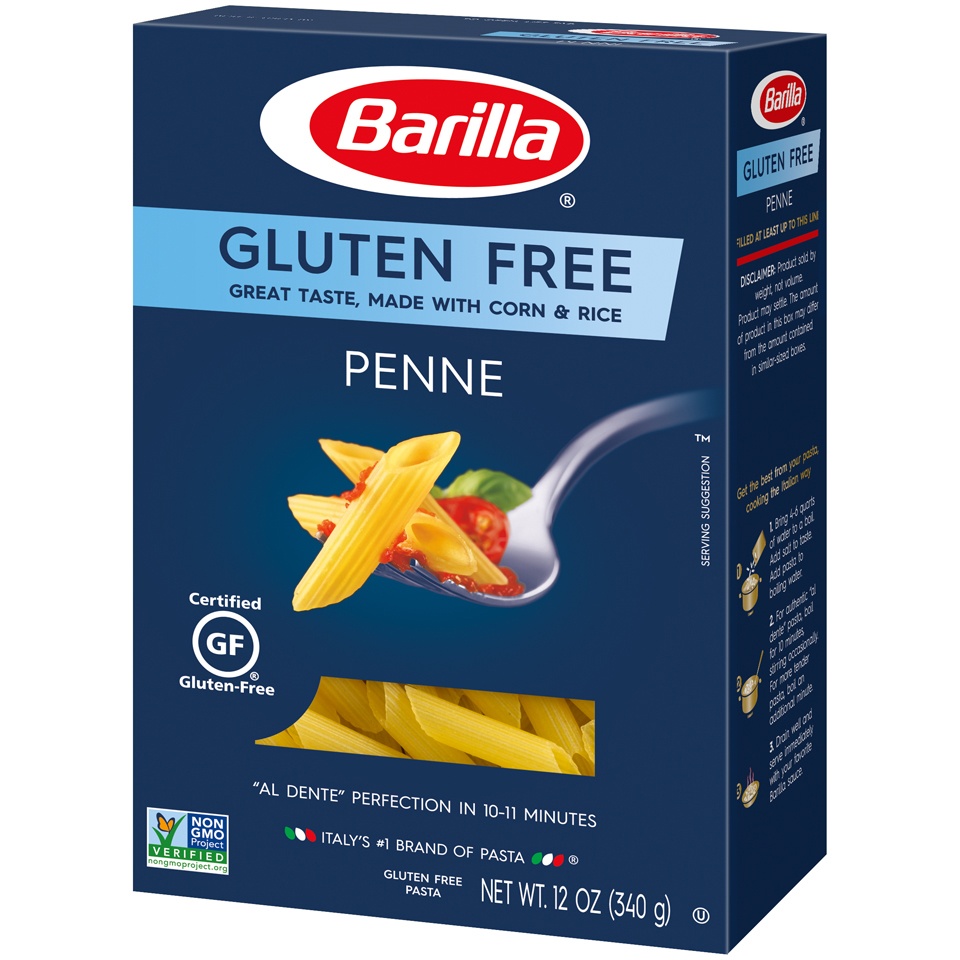 slide 3 of 8, Barilla Gluten Free Penne , 12 oz