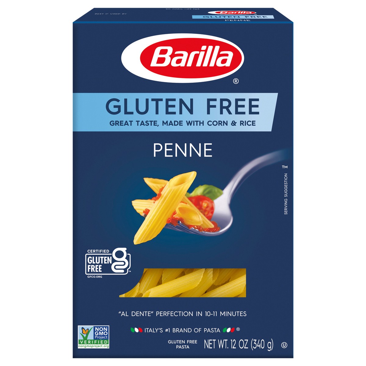 slide 1 of 9, Barilla Gluten Free Penne 12 oz, 12 oz