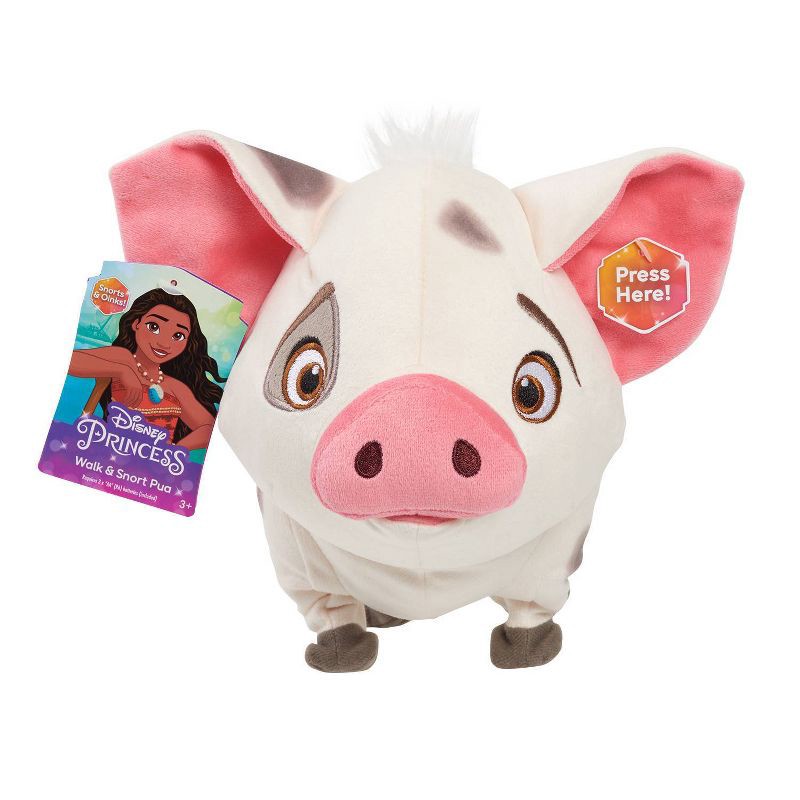 slide 1 of 4, Disney Moana Walk & Snort Pua Stuffed Animal: Creative Thinking Pig Toy, 1 ct
