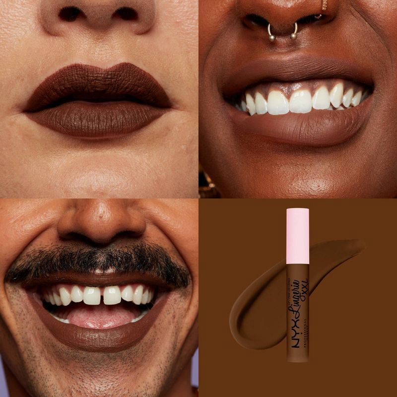 slide 6 of 8, NYX Professional Makeup Lip Lingerie XXL Smooth Matte Liquid Lipstick - 16hr Longwear - 30 Going Desnuda - 0.13 fl oz, 0.13 fl oz