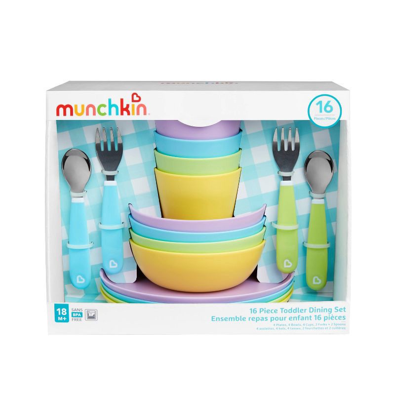 slide 4 of 5, Munchkin Toddler Dining Set - 16ct, 16 ct