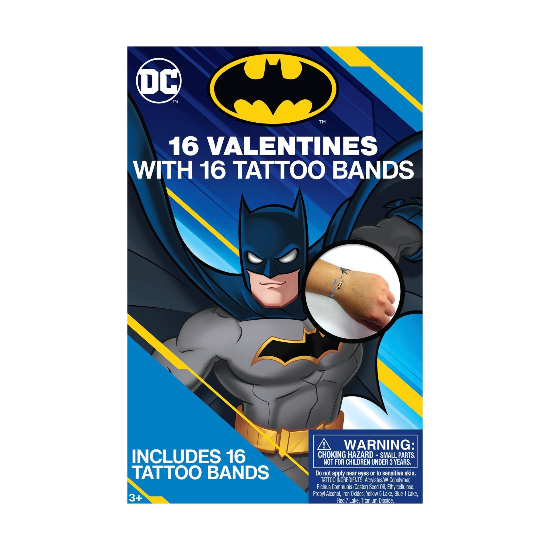Paper Magic Batman Valentine's Day Tattoos Kids Exchange Cards 16 ct | Shipt