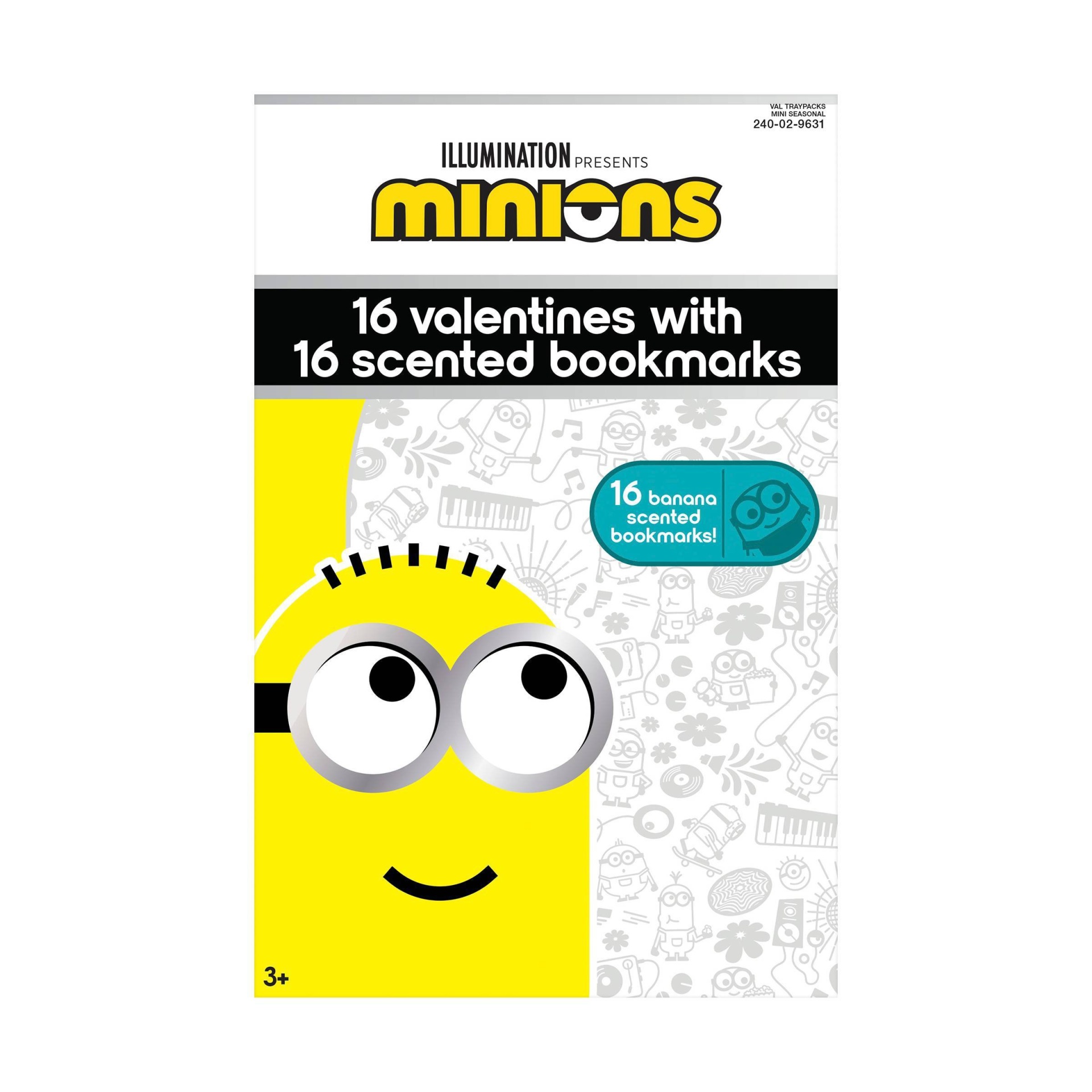 slide 1 of 1, Paper Magic Minions Scented Bookmarks Valentine's Day Kids Exchange Cards, 16 ct