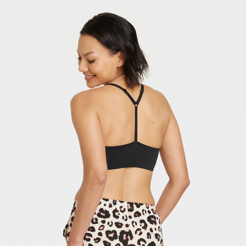 slide 4 of 5, Women's Signature Smooth Bralette - Auden™ Black L, 1 ct