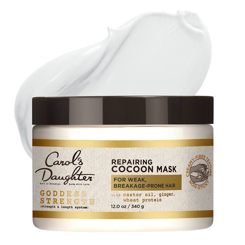 slide 4 of 7, Carol's Daughter Goddess Strength Repairing Cocoon Hydrating Mask for Curly Hair - 12 fl oz, 12 fl oz