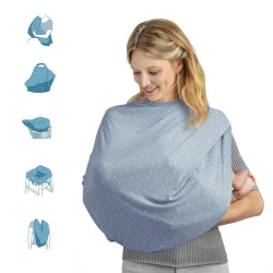 Milkmakers Antimicrobial Multi-Use 5-in-1 Nursing cover - Hipsteria Dots