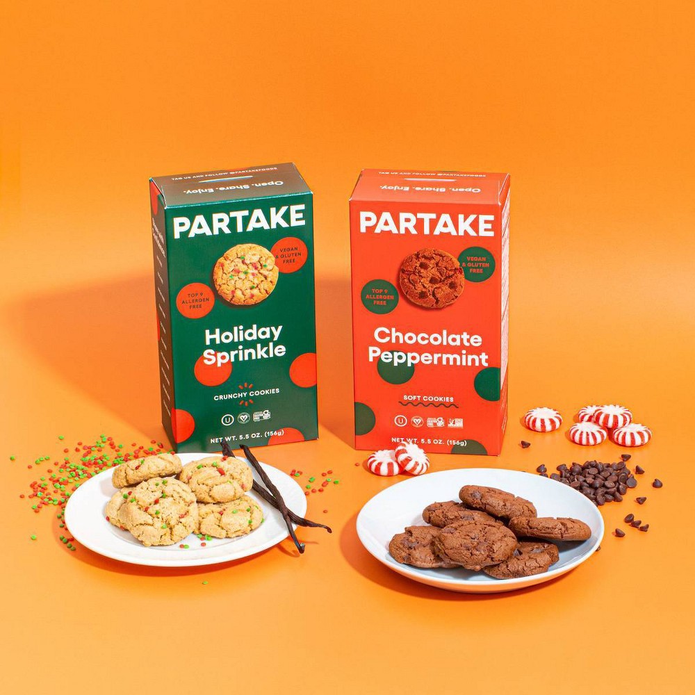 slide 4 of 8, Partake Sprinkle Holiday Cookie - 5.5oz, 5.5 oz