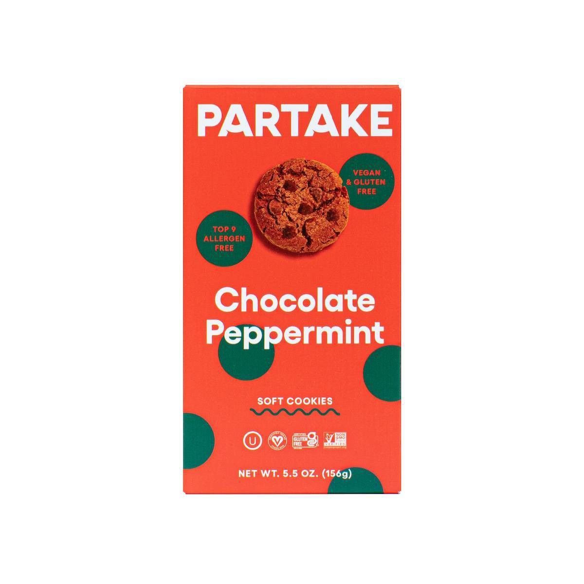 slide 1 of 6, Partake Chocolate Peppermint Cookie - 5.5oz, 5.5 oz