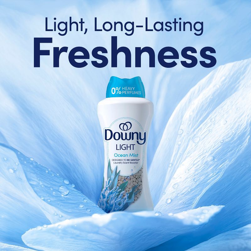 slide 2 of 13, Downy Ocean Mist Light In-Wash Laundry Scent Booster Beads - 24oz, 24 oz