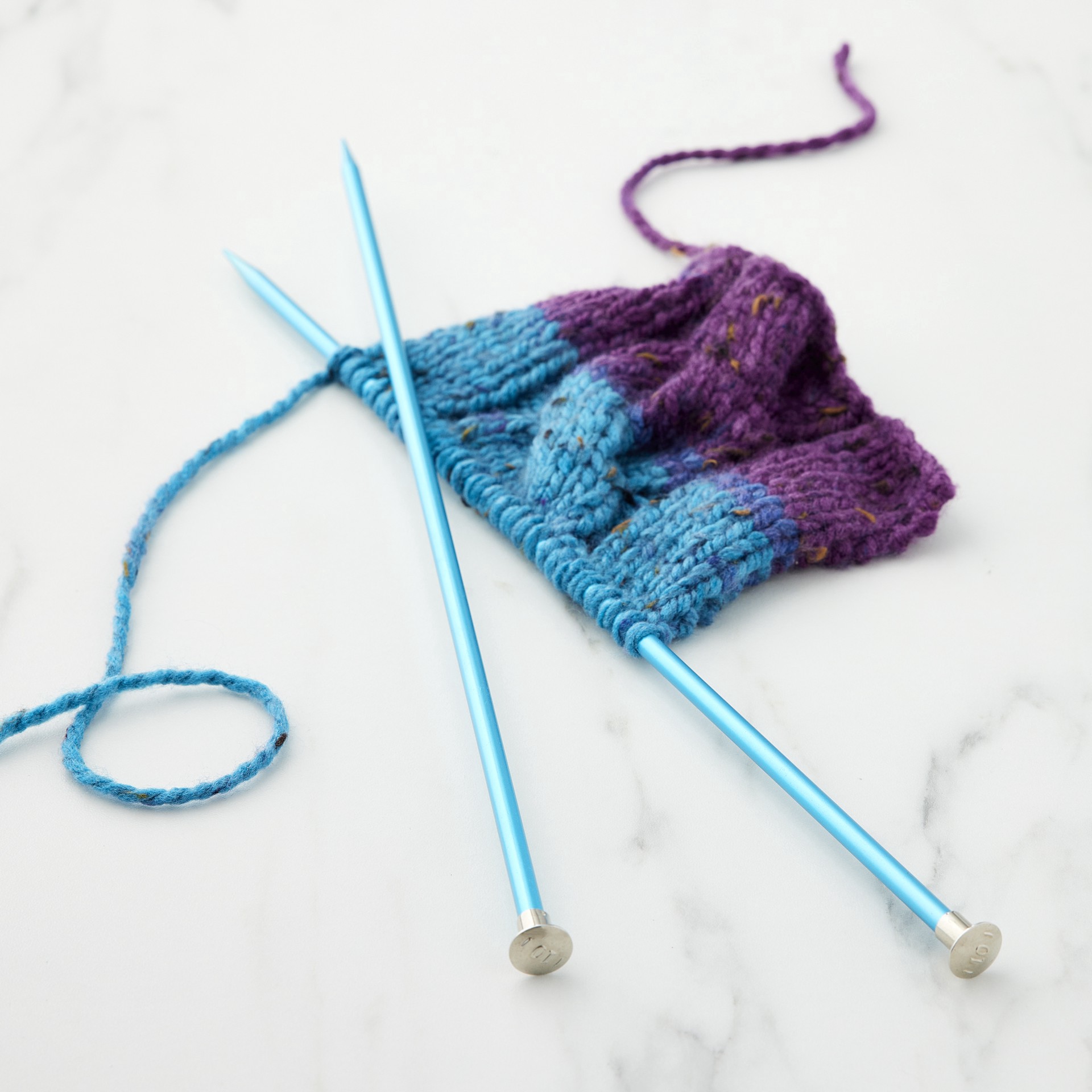 slide 2 of 3, 14" Anodized Aluminum Knitting Needles By Loops & Threads, 14 in