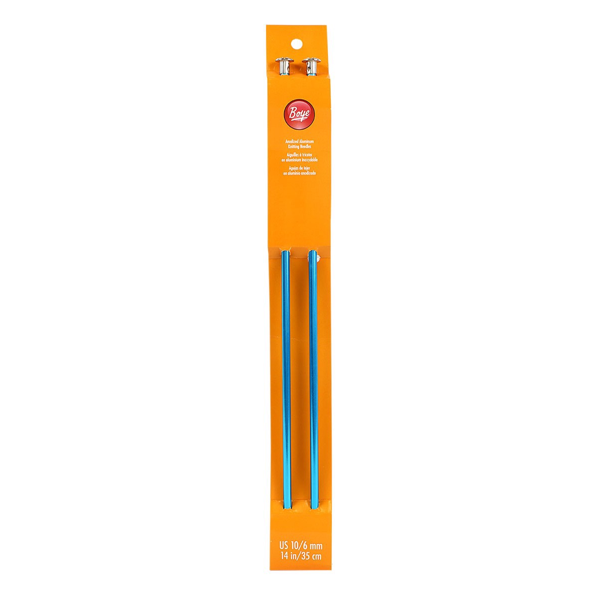 slide 3 of 3, 14" Anodized Aluminum Knitting Needles By Loops & Threads, 14 in