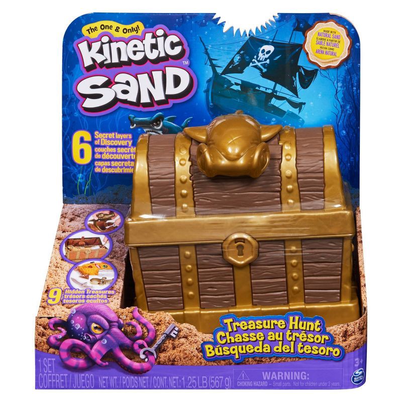 slide 1 of 9, Kinetic Sand Treasure Hunt Playset, 1 ct