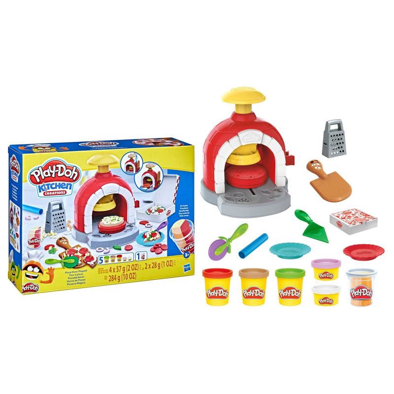 slide 3 of 9, Play-Doh Kitchen Creations Pizza Oven Playset - 15pc, 15 ct