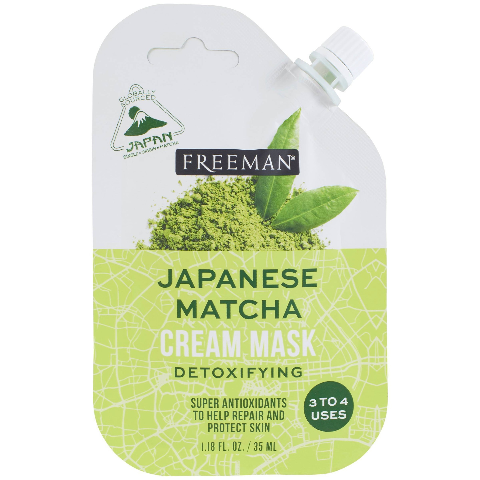 slide 1 of 6, Freeman Japanese Matcha Cream Mask Spout - 1.18 fl oz, 1.18 fl oz