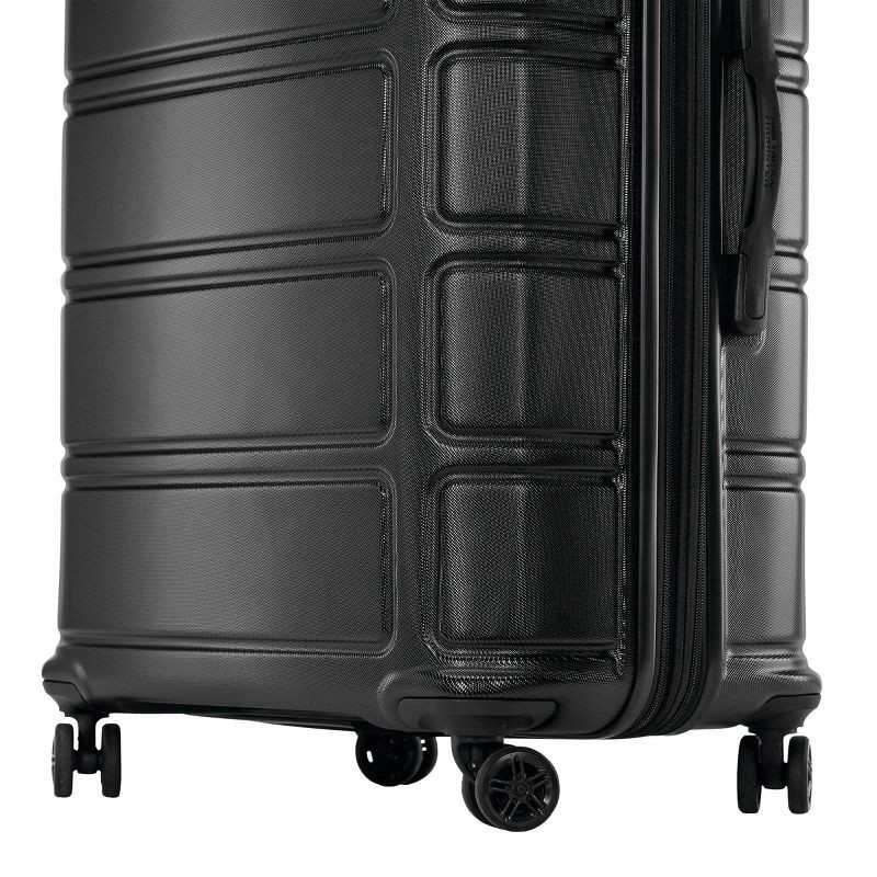 American Tourister Vital Hardside Large Checked Spinner Suitcase - Blackout