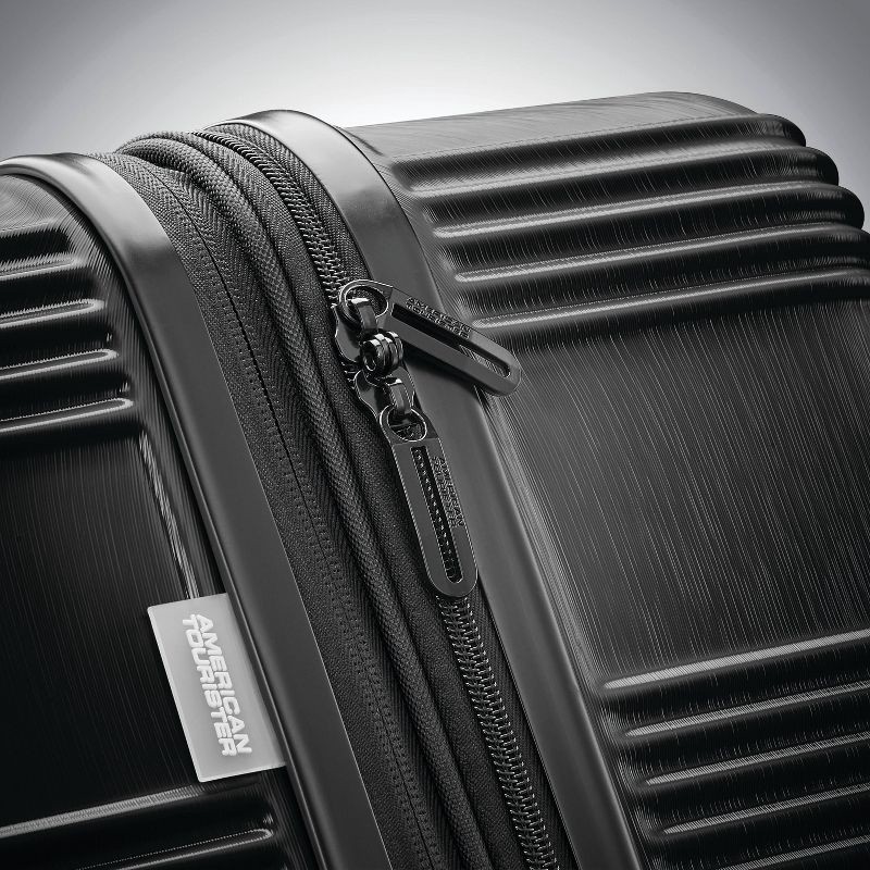 slide 4 of 10, American Tourister NXT Checkered Hardside Carry On Spinner Suitcase - Blackout, 1 ct