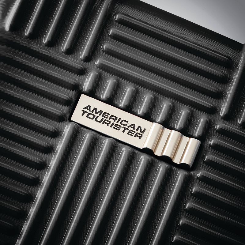 slide 6 of 10, American Tourister NXT Checkered Hardside Carry On Spinner Suitcase - Blackout, 1 ct