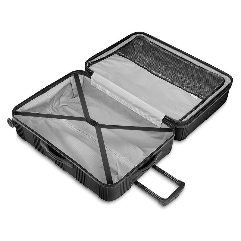 slide 7 of 10, American Tourister NXT Checkered Hardside Carry On Spinner Suitcase - Blackout, 1 ct