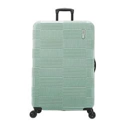 American Tourister NXT Checkered Hardside Carry On Spinner Suitcase - Sage Green: Aluminum Handle, 8 Wheels