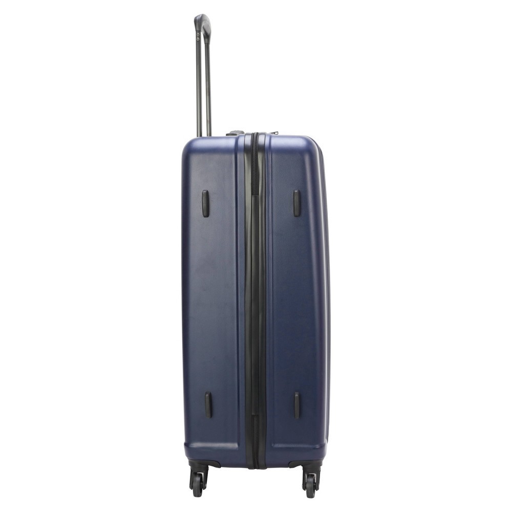 Skyline 3pc Hardside Checked Spinner Luggage Set Navy 3 ct Shipt