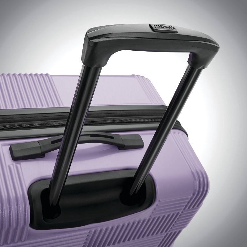 slide 4 of 10, American Tourister NXT Hardside Large Checked Spinner Suitcase - Soft Lilac, 1 ct