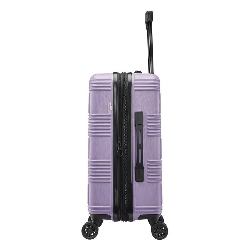 slide 7 of 10, American Tourister NXT Hardside Large Checked Spinner Suitcase - Soft Lilac, 1 ct