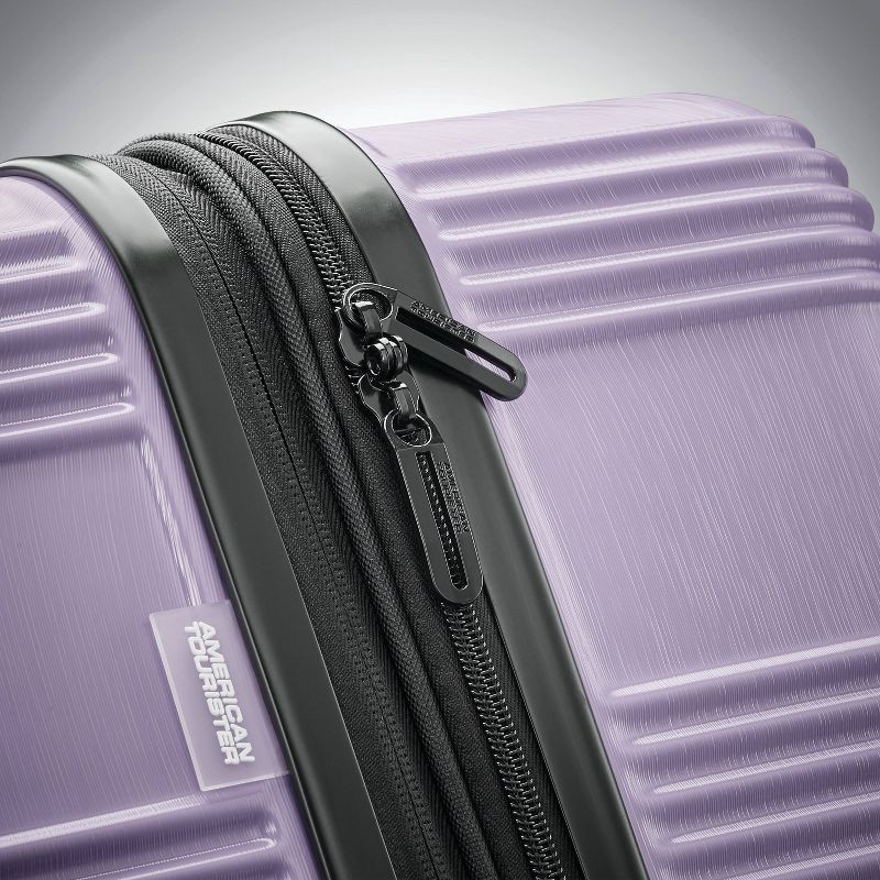 slide 8 of 10, American Tourister NXT Hardside Large Checked Spinner Suitcase - Soft Lilac, 1 ct