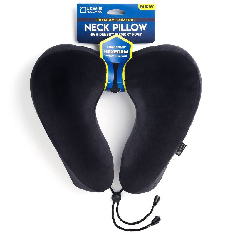 slide 6 of 8, Lewis N. Clark Premium HexForm Neck Support Pillow - Black, 1 ct