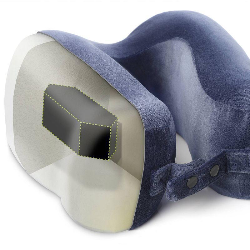 slide 4 of 10, Lewis N. Clark HexForm Neck Support Pillow - Navy, 1 ct