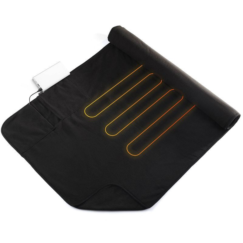 Lewis N. Clark Warm And Go Blanket with USB Connector Black 1 ct Shipt