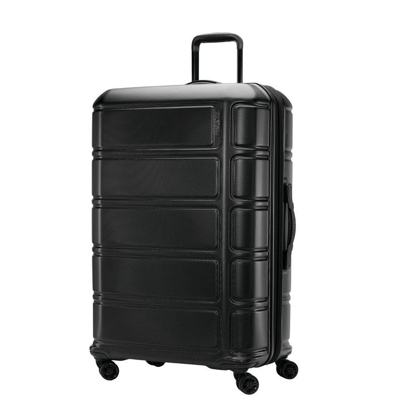 slide 4 of 11, American Tourister Vital Hardside Carry On Spinner Suitcase - Blackout: Water-Resistant, 4-Wheel Spinner, Retractable Handle, 1 ct