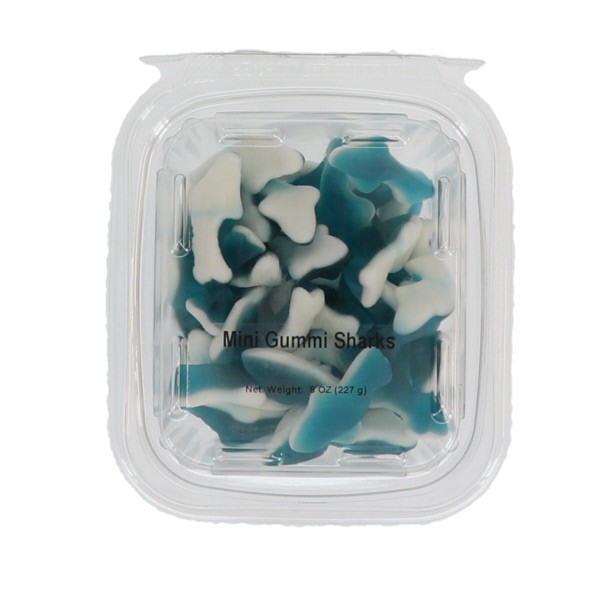 slide 1 of 1, The Gummi Factory Blue Sharks, 8 oz