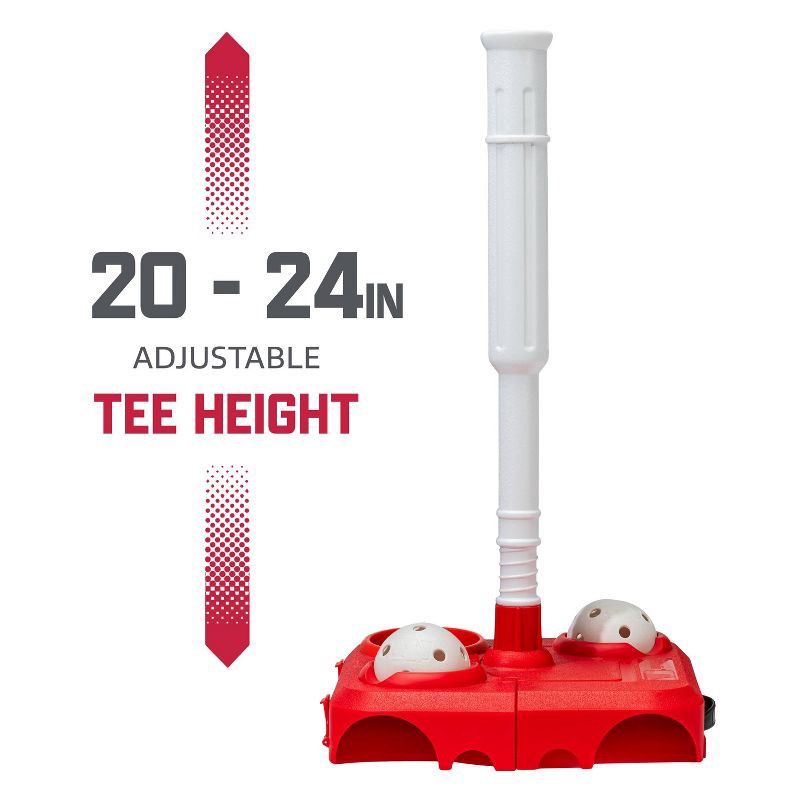 slide 3 of 13, MLB Playball Foldaway Batting Tee: Portable Baseball T-Ball Trainer, 1 ct