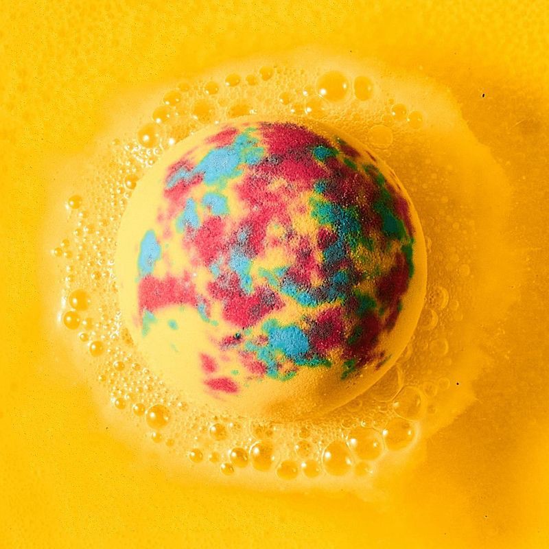 slide 4 of 4, Da Bomb Bath Fizzers Tie-Dye Yellow Bath Bomb - 7oz, 7 oz