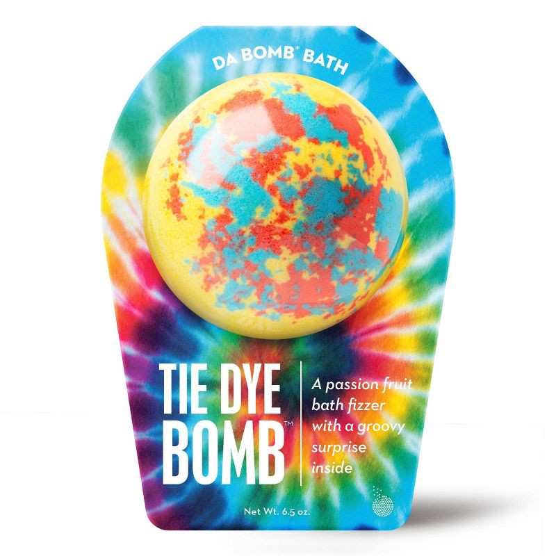 slide 1 of 4, Da Bomb Bath Fizzers Tie-Dye Yellow Bath Bomb - 6.5oz, 6.5 oz