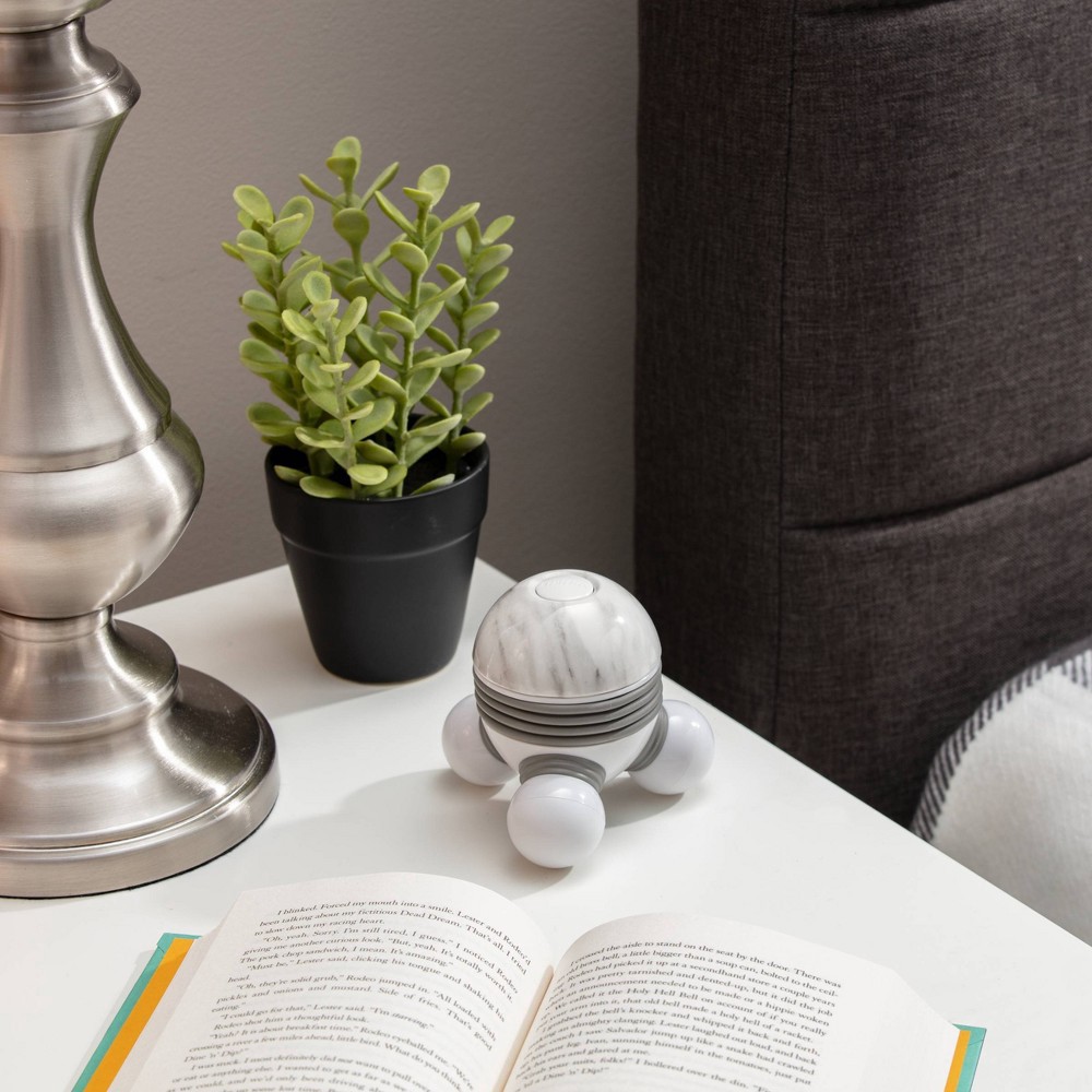 slide 4 of 6, HoMedics Marble Mini Massager - Gray - 1ct, 1 ct