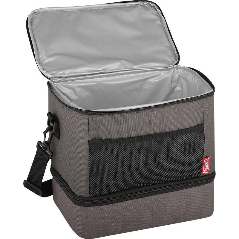 slide 6 of 9, Thermos 12 Can Dual Lunch Bag - Gray, 12 ct
