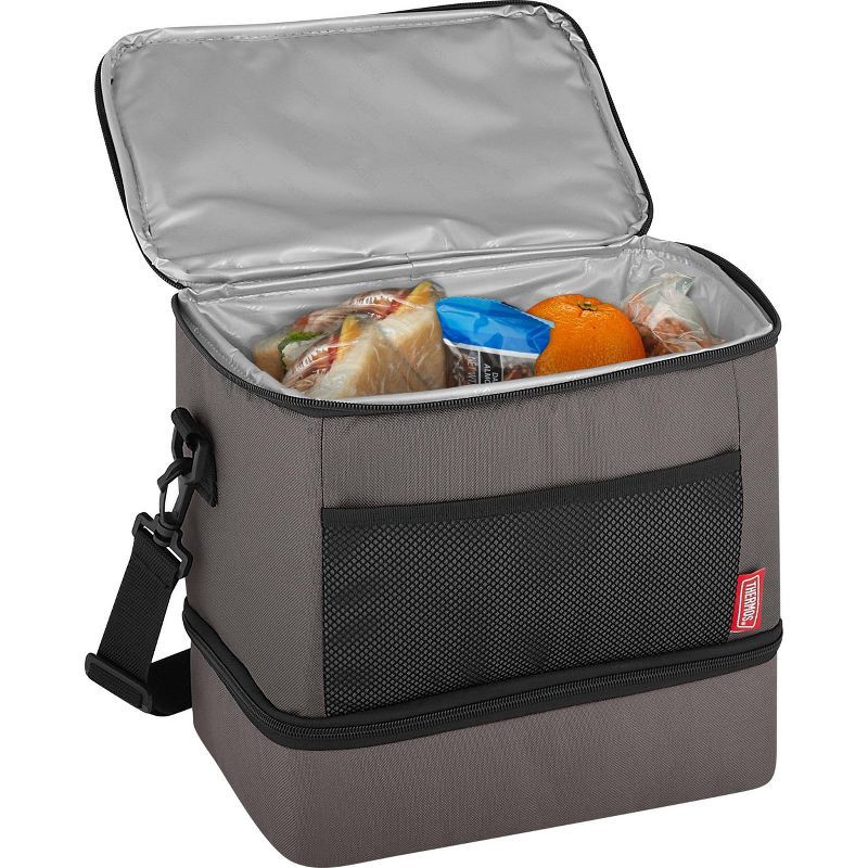 Thermos 12 Can Dual Lunch Bag - Gray 12 ct