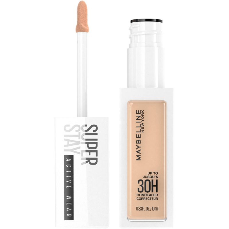 slide 1 of 7, Maybelline Super Stay Active Wear Liquid Concealer, Up to 30hr Wear - 20 - 0.33 fl oz, 0.33 fl oz