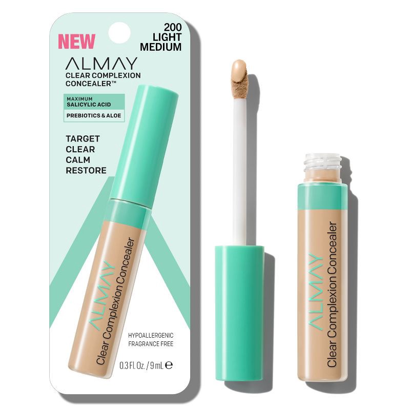 slide 1 of 7, Almay Clear Complexion Concealer - 200 Light/Medium - 0.3 fl oz, 0.3 fl oz