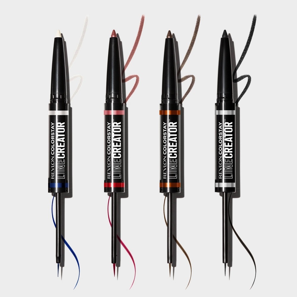 slide 3 of 6, Revlon ColorStay Line Creator Double Ended Waterproof Eyeliner - 153 She's On Fire - 0.004oz, 0.004 oz