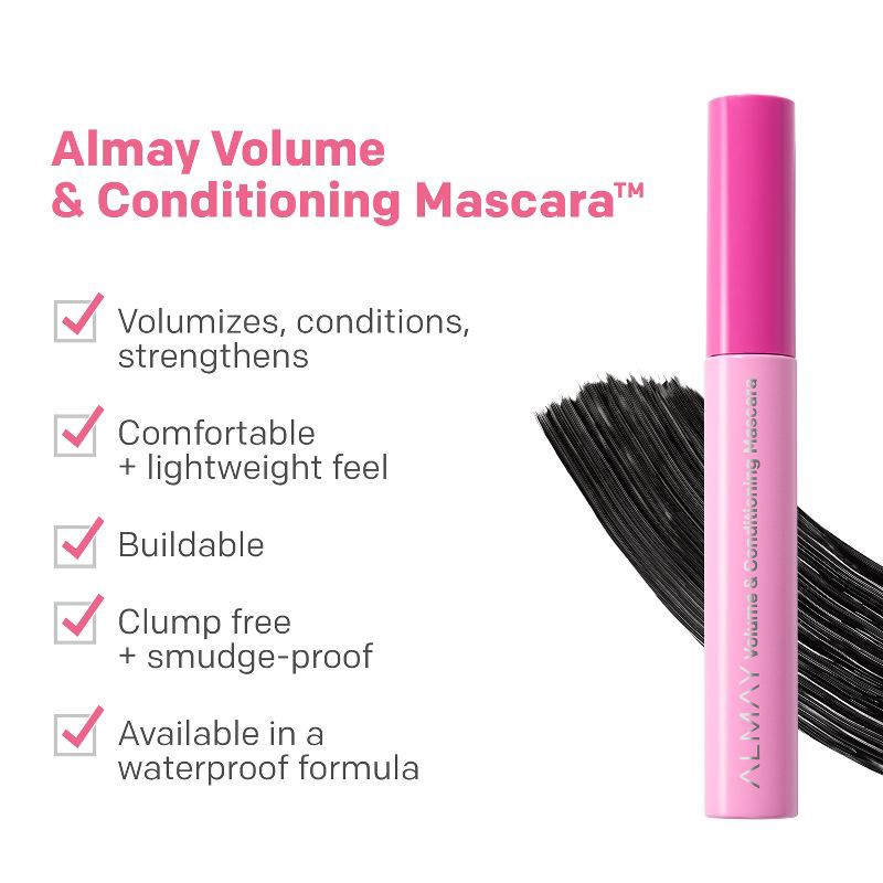 slide 5 of 7, Almay Volume & Conditioning Mascara - 010 Blackest Black - 0.27 fl oz, 0.27 fl oz