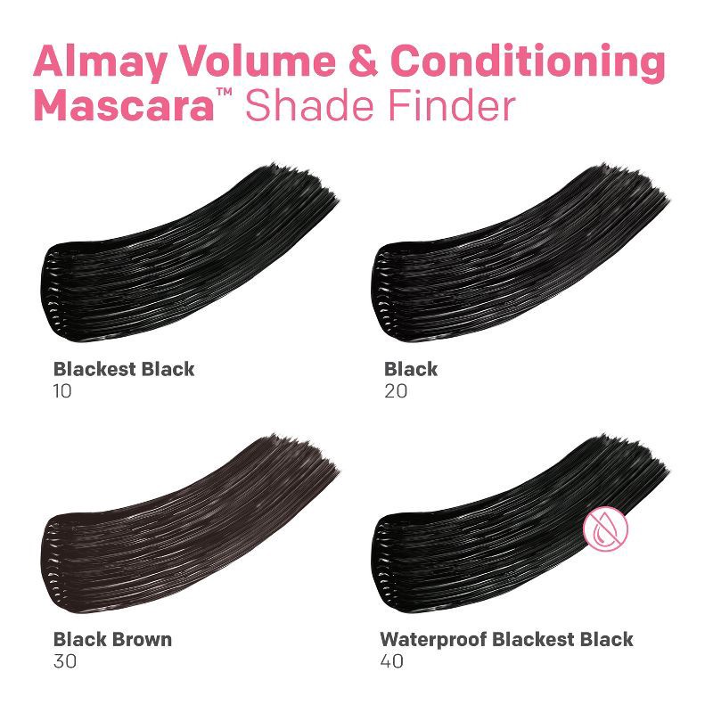 slide 6 of 7, Almay Volume & Conditioning Mascara - 010 Blackest Black - 0.27 fl oz, 0.27 fl oz