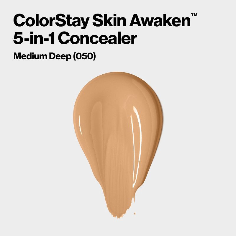 slide 8 of 8, Revlon ColorStay Skin Awaken 5-in-1 Concealer - 050 Medium Deep - 0.27 fl oz, 0.27 fl oz