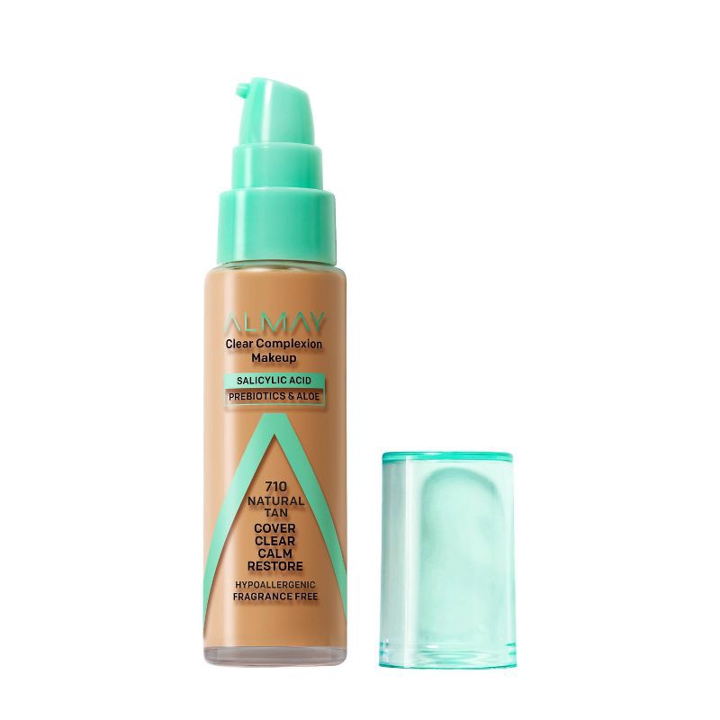 slide 2 of 8, Almay Clear Complexion Foundation - 710 Natural Tan - 1 fl oz, 1 fl oz