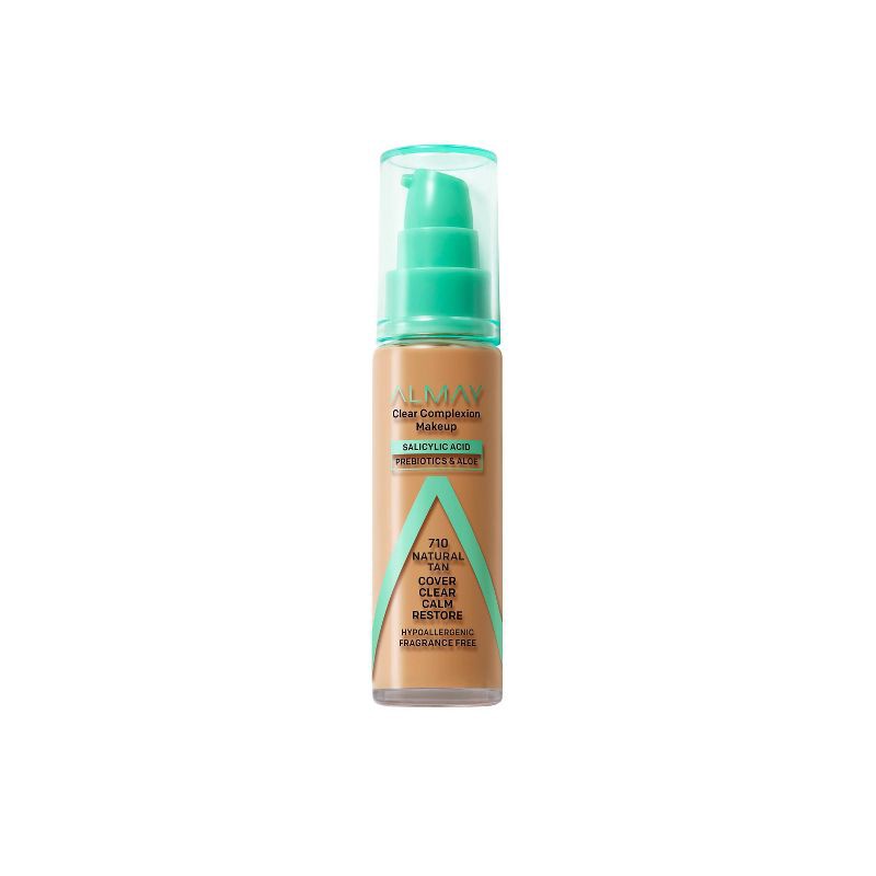 slide 1 of 8, Almay Clear Complexion Foundation - 710 Natural Tan - 1 fl oz, 1 fl oz
