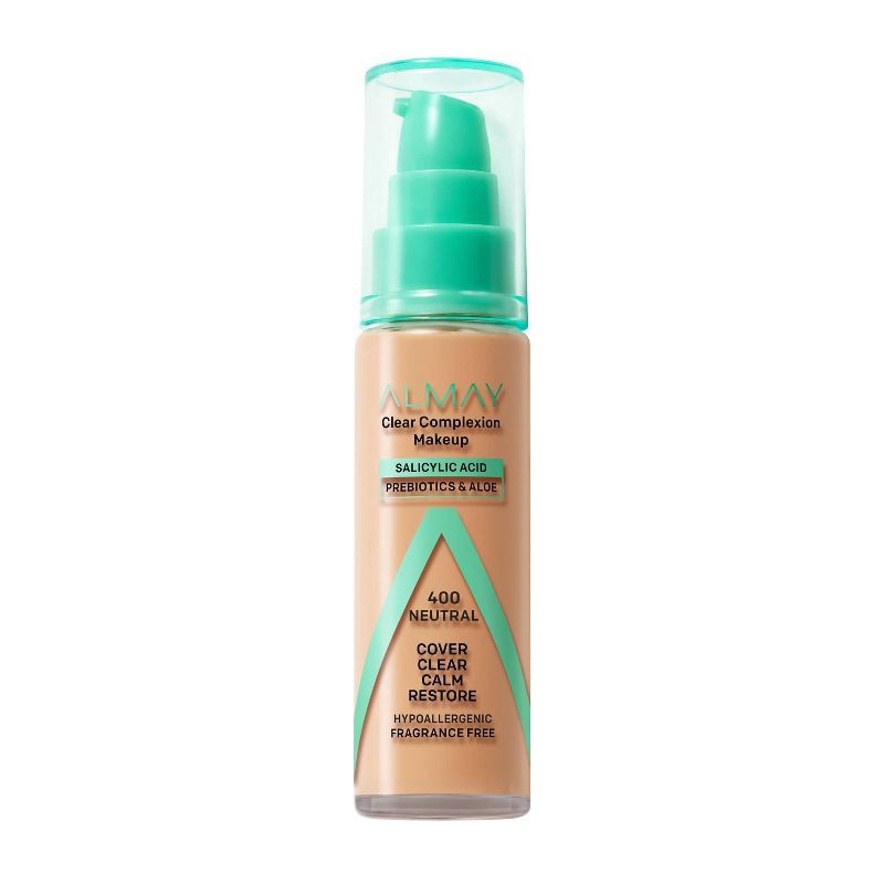 slide 1 of 8, Almay Clear Complexion Foundation - 400 Neutral - 1 fl oz, 1 fl oz